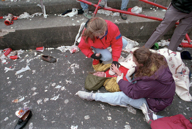 Tending to injured person